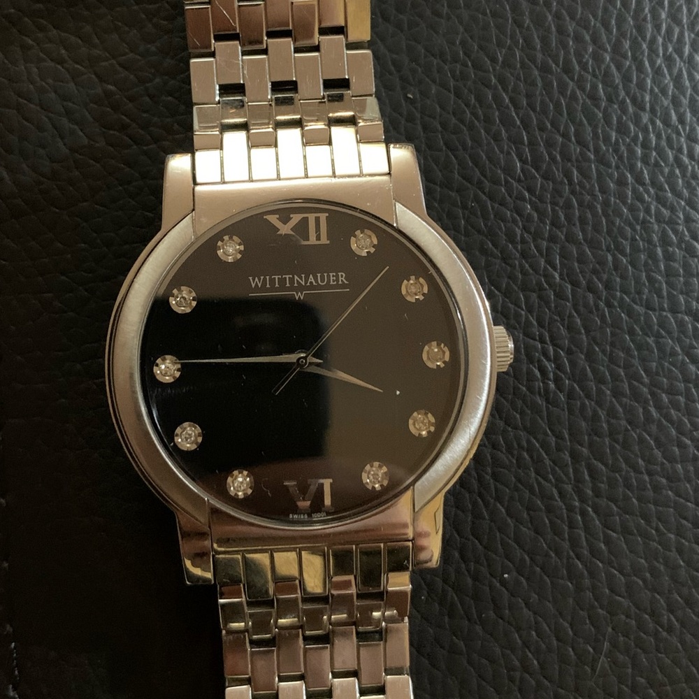 Wittnauer 10D01 Orpheum men’s watch w/ diamonds